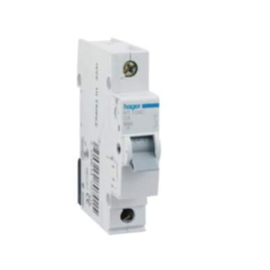 Hager Miniature Circuit Breaker MCB C Curve 1 Pole 10kA- Amperage Options