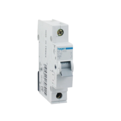 Hager Miniature Circuit Breaker MCB C Curve 1 Pole 10kA- Amperage Options